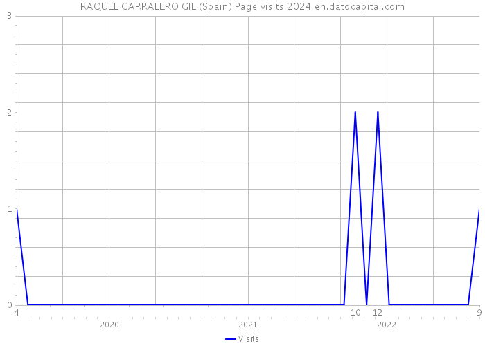 RAQUEL CARRALERO GIL (Spain) Page visits 2024 