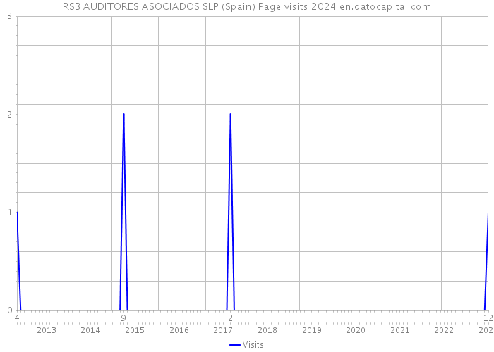 RSB AUDITORES ASOCIADOS SLP (Spain) Page visits 2024 