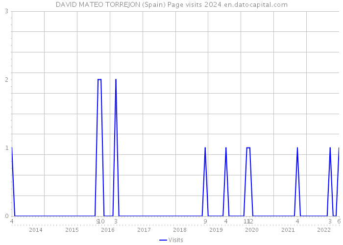 DAVID MATEO TORREJON (Spain) Page visits 2024 