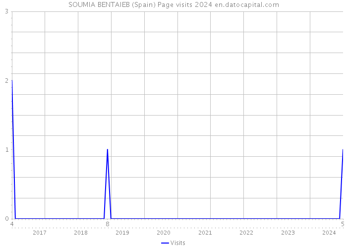 SOUMIA BENTAIEB (Spain) Page visits 2024 
