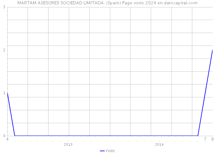 MARTAM ASESORES SOCIEDAD LIMITADA. (Spain) Page visits 2024 