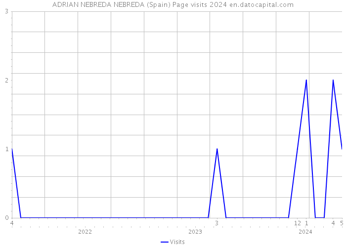 ADRIAN NEBREDA NEBREDA (Spain) Page visits 2024 
