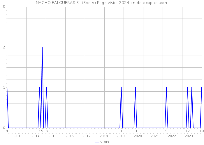 NACHO FALGUERAS SL (Spain) Page visits 2024 