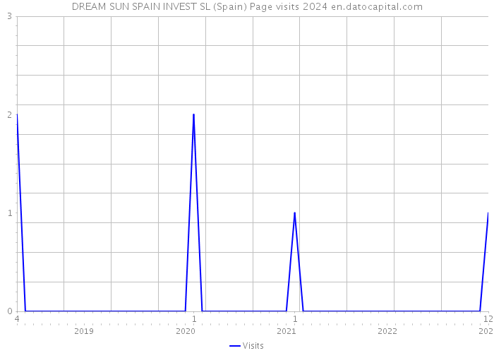 DREAM SUN SPAIN INVEST SL (Spain) Page visits 2024 