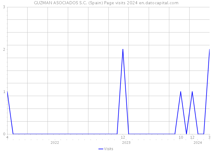 GUZMAN ASOCIADOS S.C. (Spain) Page visits 2024 