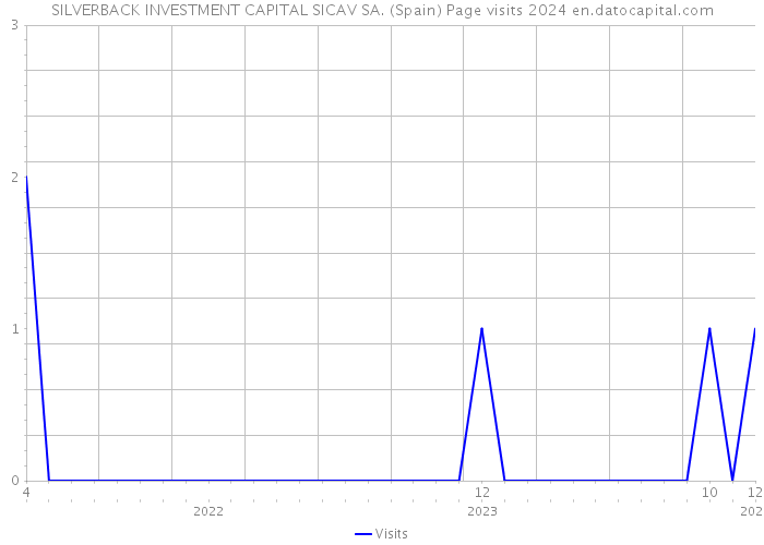 SILVERBACK INVESTMENT CAPITAL SICAV SA. (Spain) Page visits 2024 