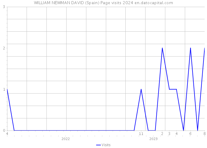 WILLIAM NEWMAN DAVID (Spain) Page visits 2024 