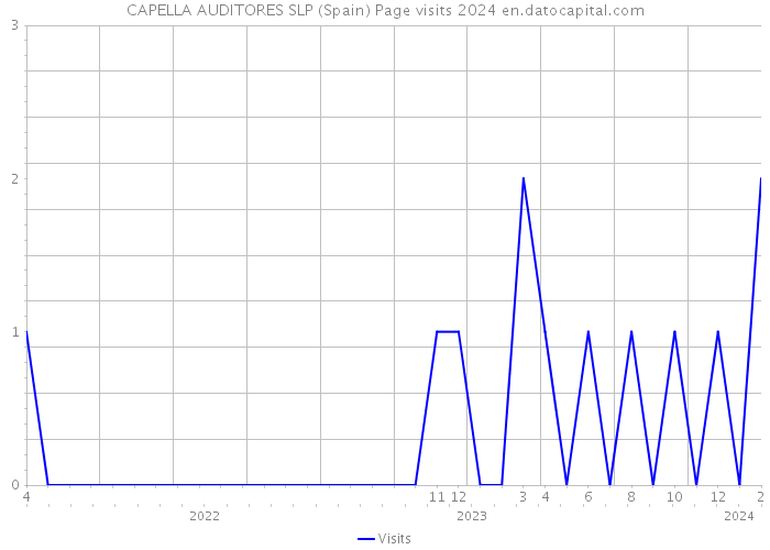 CAPELLA AUDITORES SLP (Spain) Page visits 2024 