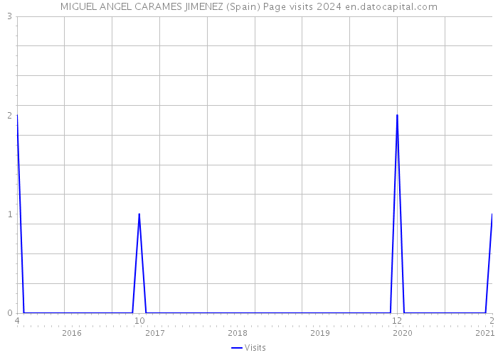 MIGUEL ANGEL CARAMES JIMENEZ (Spain) Page visits 2024 
