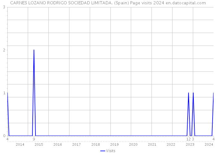 CARNES LOZANO RODRIGO SOCIEDAD LIMITADA. (Spain) Page visits 2024 