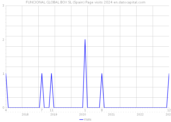 FUNCIONAL GLOBAL BOX SL (Spain) Page visits 2024 