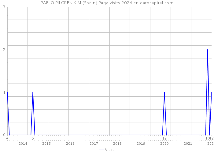 PABLO PILGREN KIM (Spain) Page visits 2024 
