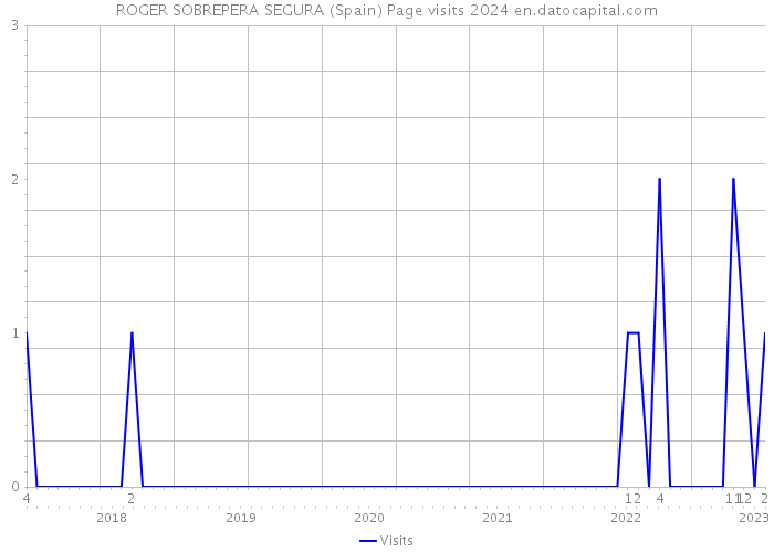 ROGER SOBREPERA SEGURA (Spain) Page visits 2024 