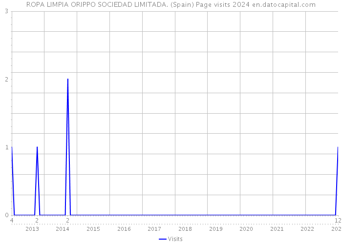 ROPA LIMPIA ORIPPO SOCIEDAD LIMITADA. (Spain) Page visits 2024 