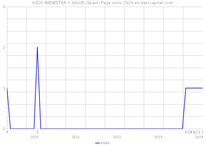 ASOC BIENESTAR Y SALUD (Spain) Page visits 2024 