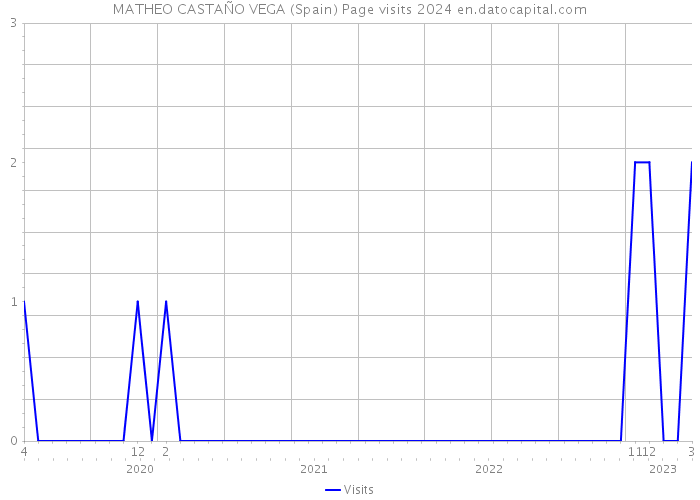 MATHEO CASTAÑO VEGA (Spain) Page visits 2024 