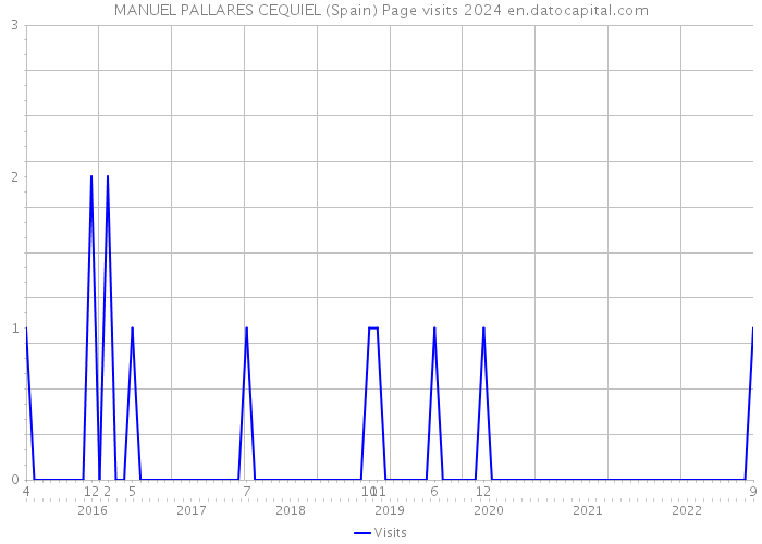 MANUEL PALLARES CEQUIEL (Spain) Page visits 2024 