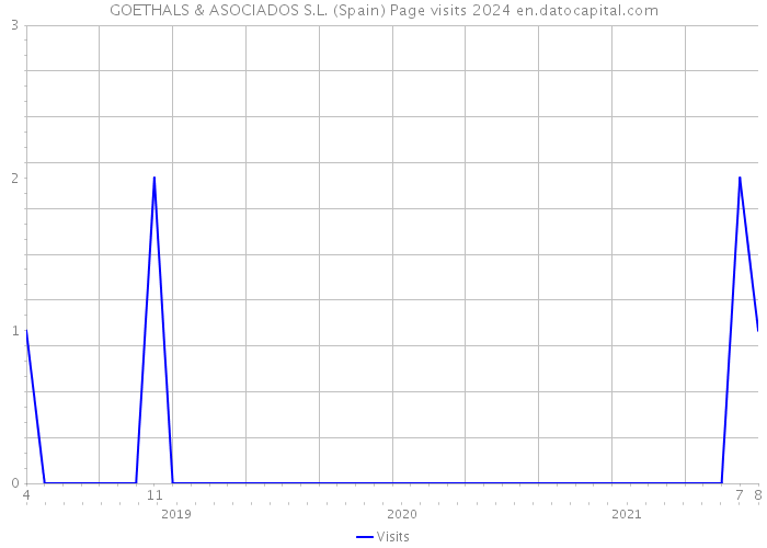 GOETHALS & ASOCIADOS S.L. (Spain) Page visits 2024 