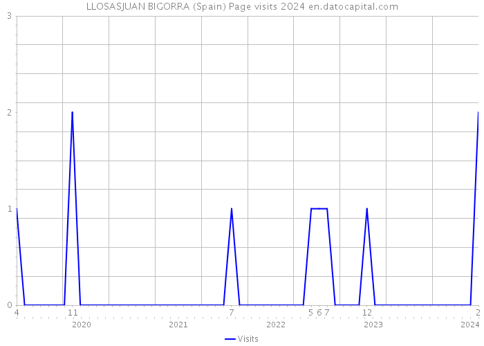 LLOSASJUAN BIGORRA (Spain) Page visits 2024 