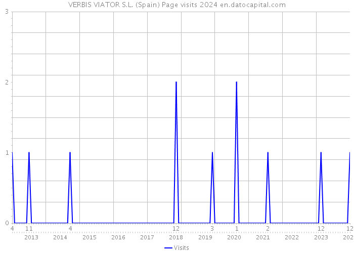 VERBIS VIATOR S.L. (Spain) Page visits 2024 