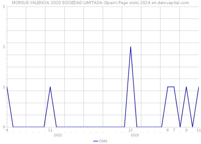 MORSUS VALENCIA 2020 SOCIEDAD LIMITADA (Spain) Page visits 2024 