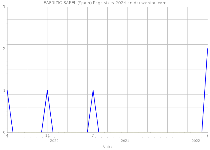 FABRIZIO BAREL (Spain) Page visits 2024 