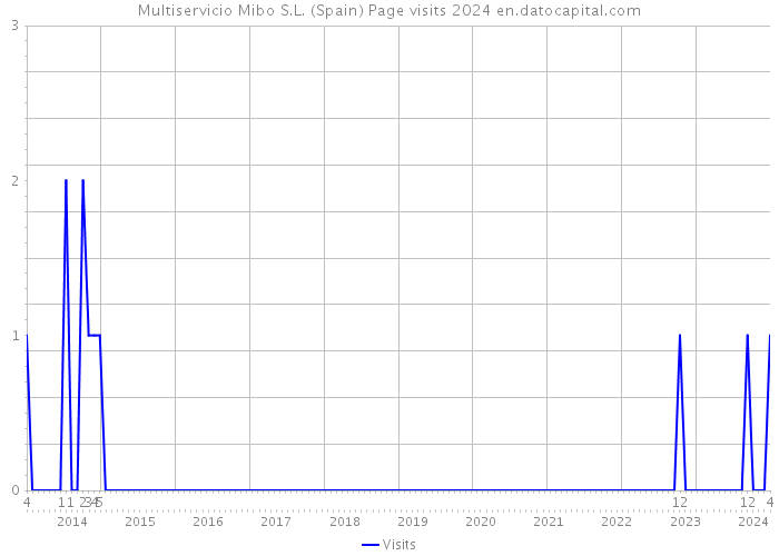 Multiservicio Mibo S.L. (Spain) Page visits 2024 