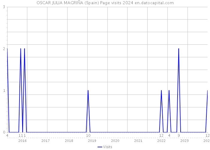OSCAR JULIA MAGRIÑA (Spain) Page visits 2024 