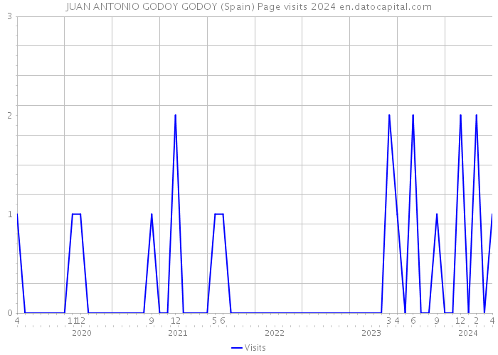 JUAN ANTONIO GODOY GODOY (Spain) Page visits 2024 