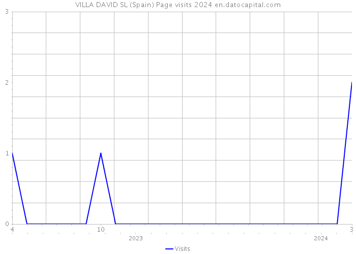 VILLA DAVID SL (Spain) Page visits 2024 
