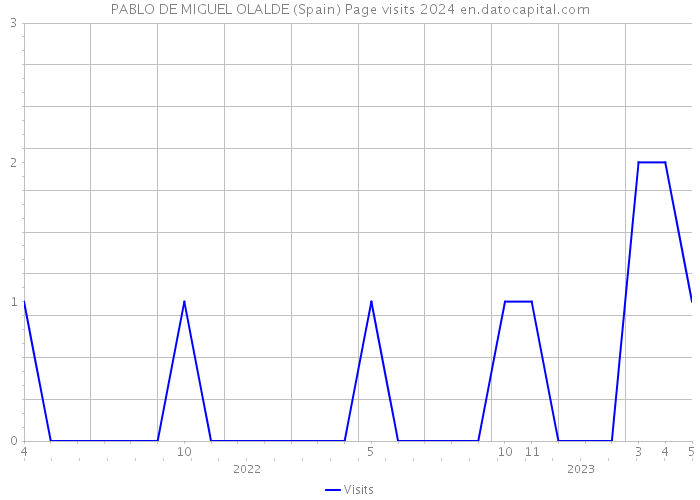PABLO DE MIGUEL OLALDE (Spain) Page visits 2024 