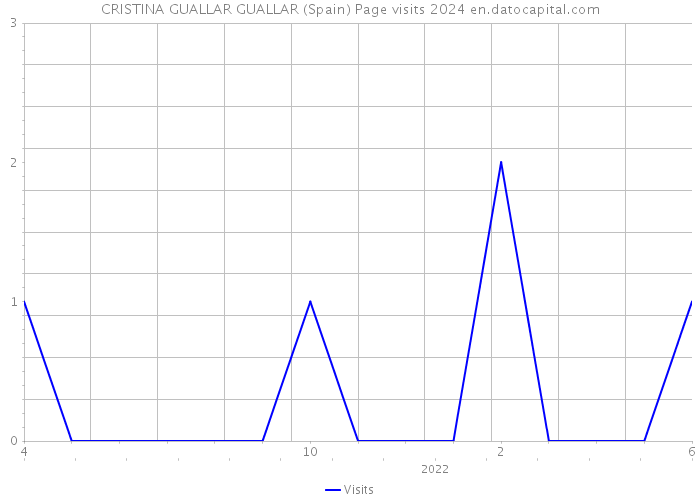 CRISTINA GUALLAR GUALLAR (Spain) Page visits 2024 