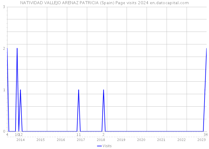 NATIVIDAD VALLEJO ARENAZ PATRICIA (Spain) Page visits 2024 