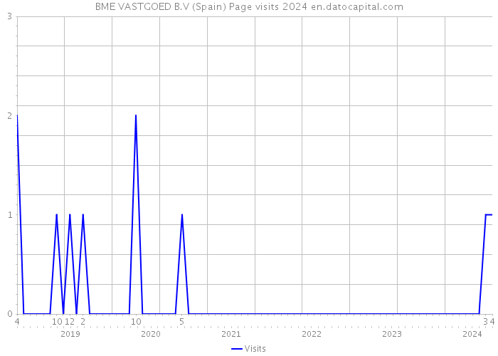 BME VASTGOED B.V (Spain) Page visits 2024 