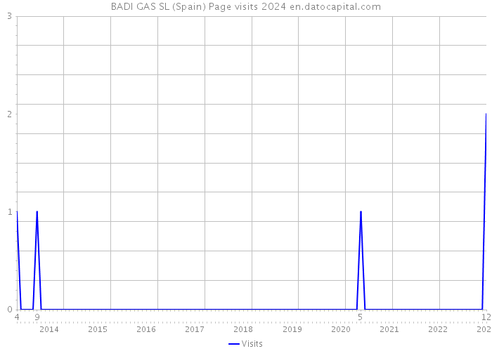 BADI GAS SL (Spain) Page visits 2024 