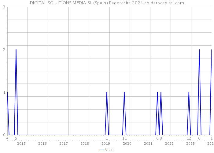 DIGITAL SOLUTIONS MEDIA SL (Spain) Page visits 2024 