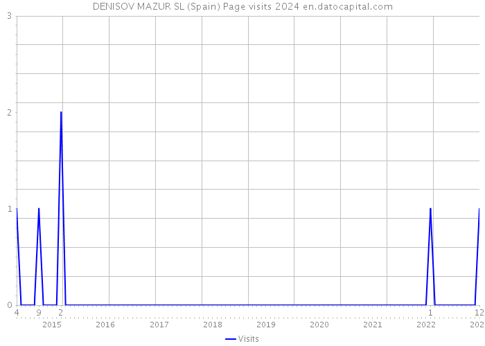 DENISOV MAZUR SL (Spain) Page visits 2024 