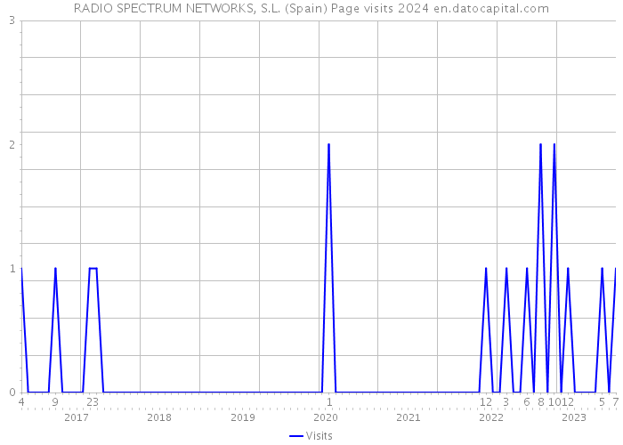 RADIO SPECTRUM NETWORKS, S.L. (Spain) Page visits 2024 