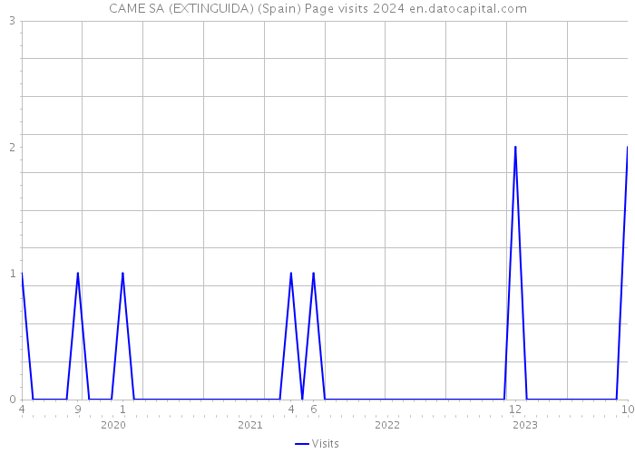 CAME SA (EXTINGUIDA) (Spain) Page visits 2024 