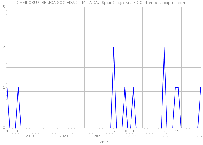 CAMPOSUR IBERICA SOCIEDAD LIMITADA. (Spain) Page visits 2024 