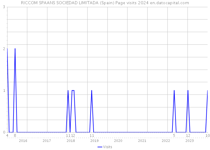 RICCOM SPAANS SOCIEDAD LIMITADA (Spain) Page visits 2024 