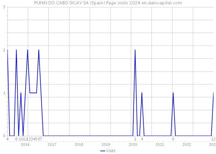 PUNIN DO CABO SICAV SA (Spain) Page visits 2024 
