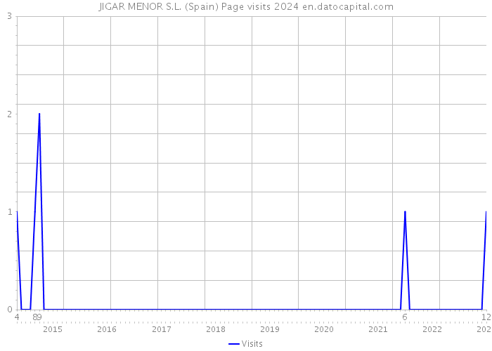 JIGAR MENOR S.L. (Spain) Page visits 2024 