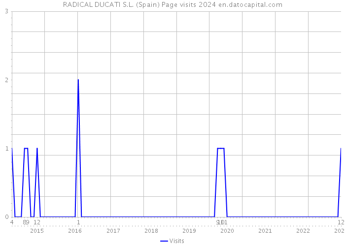 RADICAL DUCATI S.L. (Spain) Page visits 2024 