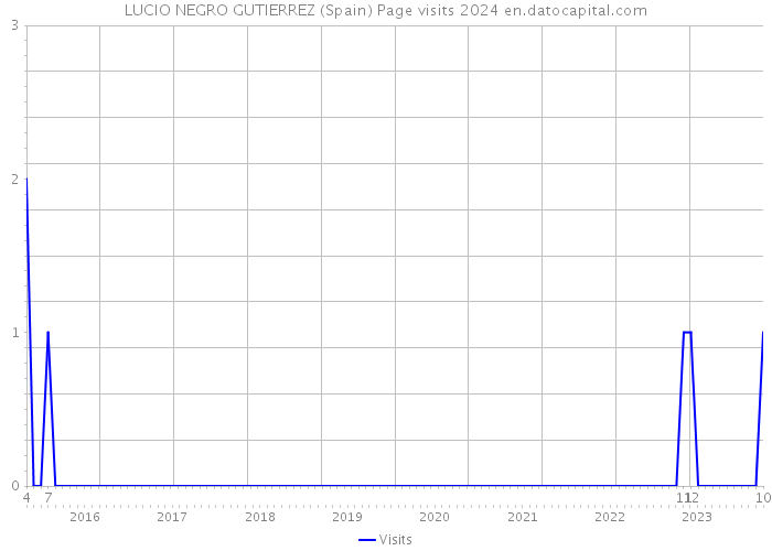 LUCIO NEGRO GUTIERREZ (Spain) Page visits 2024 