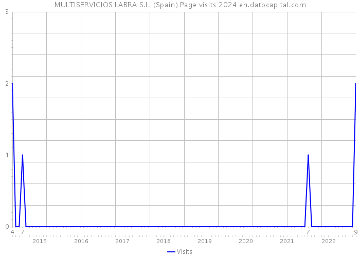 MULTISERVICIOS LABRA S.L. (Spain) Page visits 2024 