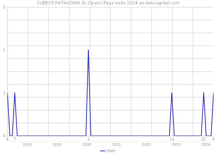 CUEROS PATAGONIA SL (Spain) Page visits 2024 