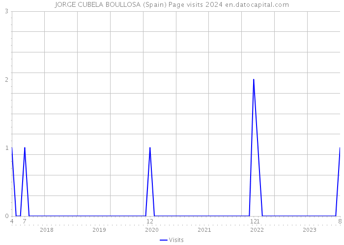 JORGE CUBELA BOULLOSA (Spain) Page visits 2024 