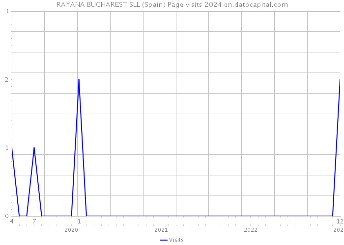 RAYANA BUCHAREST SLL (Spain) Page visits 2024 