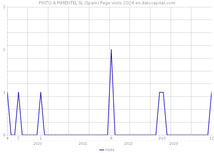 PINTO & PIMENTEL SL (Spain) Page visits 2024 